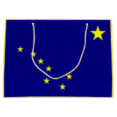 Sac cadeau drapeau de l'Alaska (Devant)