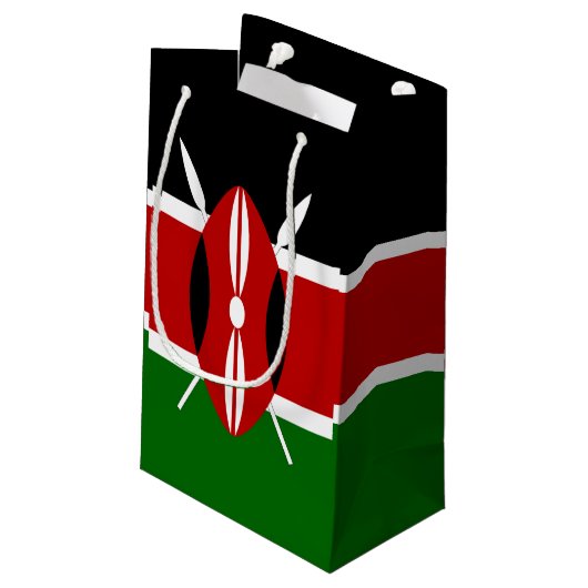 Sac cadeau Drapeau Kenya, Patriotique Kenya (Dos Angle)