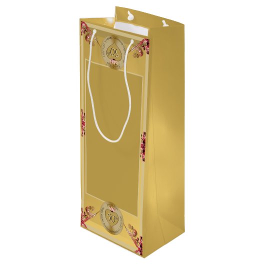 Sac cadeau du 50e ou 1er anniversaire Mariage (Dos Angle)