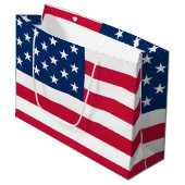 Sac cadeau du drapeau patriotique américain (Devant Angle)