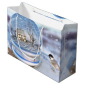 Sac cadeau du Globe de snowflake (Devant Angle)