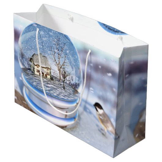 Sac cadeau du Globe de snowflake (Dos Angle)