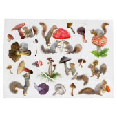 Sac cadeau écureuils aux champignons (Dos)