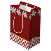 Sac cadeau Edelweiss rouge moyen (Dos Angle)