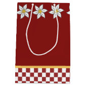 Sac cadeau Edelweiss rouge moyen (Dos)
