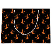 Sac cadeau éffrayant Black & Orange Witch (Devant)