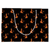 Sac cadeau éffrayant Black & Orange Witch (Dos)