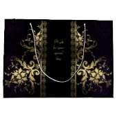 Sac cadeau Elegable Black and Gold (Dos)