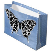 Sac cadeau élégant papillon dessiné par Edward Eks (Devant Angle)