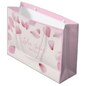 Sac Cadeau Élégant Personnalisable à Motif de Péta (Devant Angle)