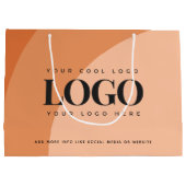 Sac cadeau élégant Terracotta Brûlé Orange Ajoutez (Dos)