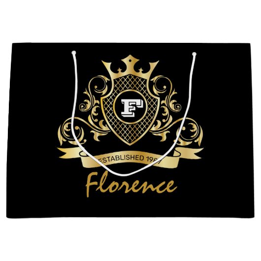 Sac cadeau Elegenat Monagram (Devant)