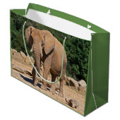 Sac Cadeau Éléphant Mâle (Dos Angle)