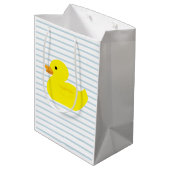 Sac cadeau en caoutchouc Bleu Canard (Dos Angle)