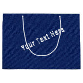 Sac Cadeau en Faux Jean Bleu avec Texte Personnali (Devant)