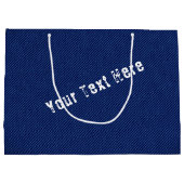 Sac Cadeau en Faux Jean Bleu avec Texte Personnali (Dos)