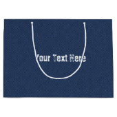 Sac cadeau en faux jeans bleus avec texte personna (Devant)