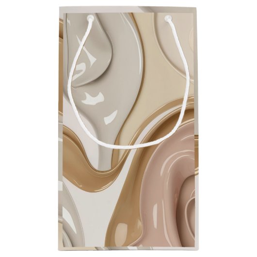 Sac cadeau en graphisme abstrait élégant (Dos)