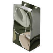 Sac cadeau en graphisme abstrait élégant (Dos Angle)