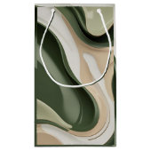 Sac cadeau en graphisme abstrait élégant (Dos)