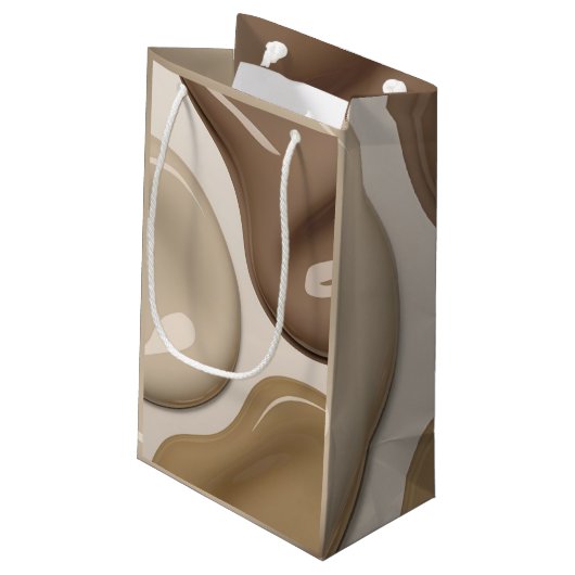 Sac cadeau en graphisme abstrait élégant (Dos Angle)