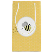 Sac cadeau en nid d'abeille de bourdon gris (Devant)