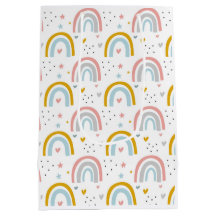 Sac cadeau en papier arc-en-ciel pour Anniversaire