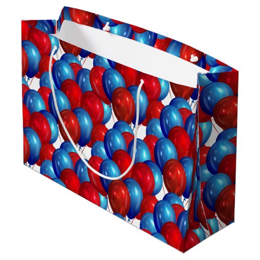 Sac cadeau en papier ballons (Dos Angle)