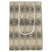 Sac cadeau en papier élégant de taille moyenne (Dos)