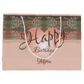 Sac cadeau en papier floral design (Dos)