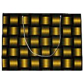 Sac cadeau en treillis doré (Dos)