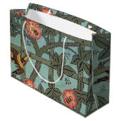 Sac Cadeau Escalade Rose & Petit Oiseau, William Morris Grand (Dos Angle)