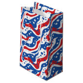 Sac cadeau Étoiles patriotiques (Dos Angle)