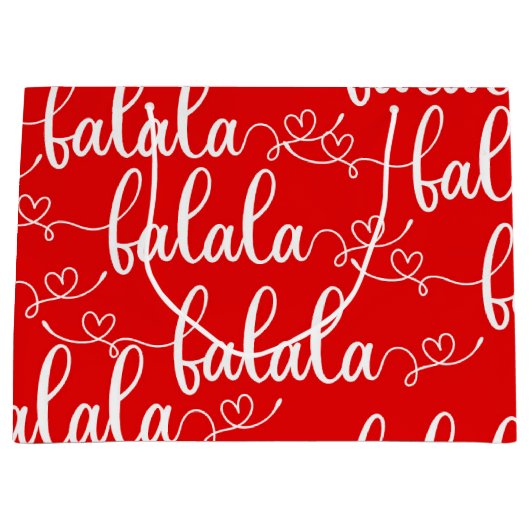 Sac cadeau FaLaLaLaLa (Devant)