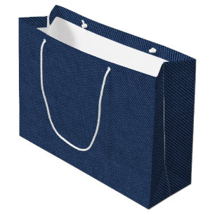 Sac cadeau Faux Blue Jeans Design moderne