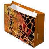 Sac cadeau Femme africaine et girafe (Devant Angle)