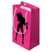 Sac Cadeau Femme Joueuse de Saxophone (Devant Angle)