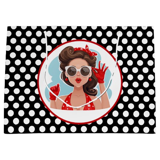 Sac cadeau femme rétro (Devant)