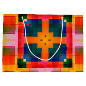 Sac cadeau Festive Abstrait coloré (Dos)