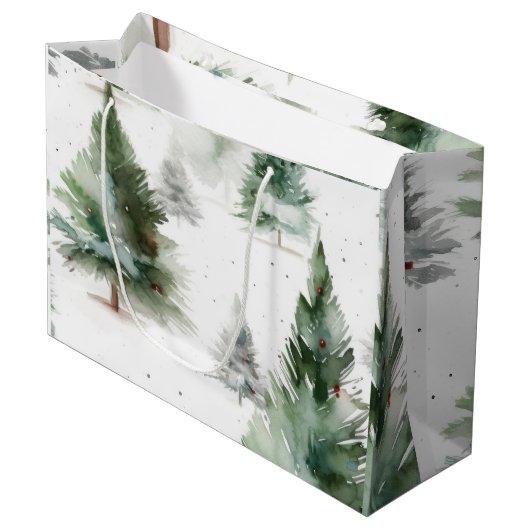 Sac cadeau Festive Fir Tree (Devant Angle)
