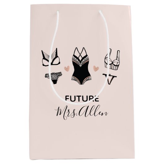 Sac cadeau Fête des mariées lingerie mignonne (Devant)