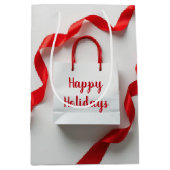 Sac Cadeau Fêtes avec Rubans Rouges (Devant)