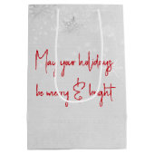 Sac Cadeau Fêtes avec Rubans Rouges (Dos)