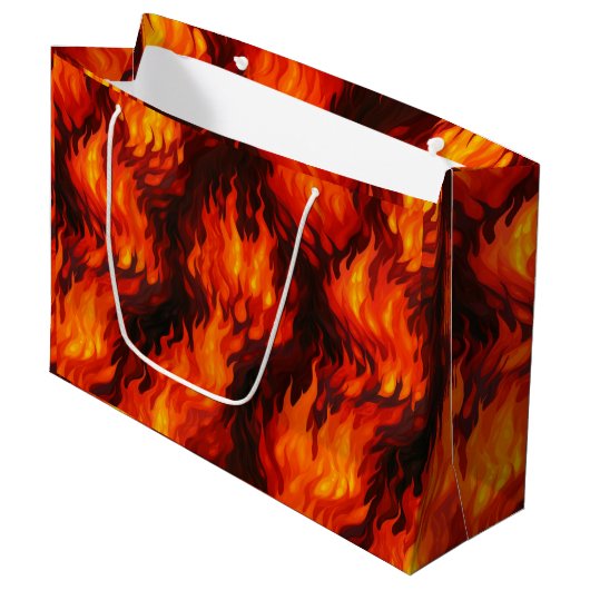 Sac cadeau Feu Flamme (Devant Angle)