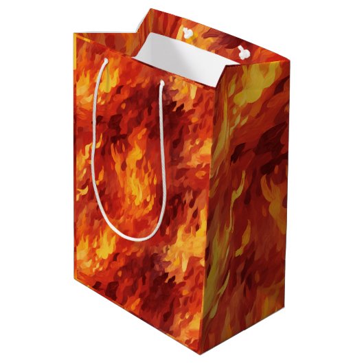 Sac cadeau Feu Flamme (Dos Angle)