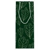 Sac cadeau Feuille en chêne contemporain (Dos)