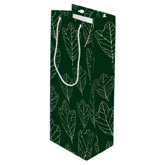 Sac cadeau Feuille en chêne contemporain (Devant Angle)