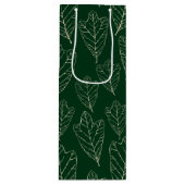 Sac cadeau Feuille en chêne contemporain (Devant)