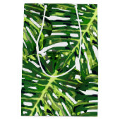 Sac cadeau feuilles tropicales (Dos)
