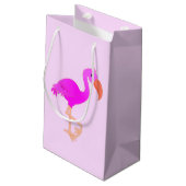 Sac cadeau flamant rose (Dos Angle)